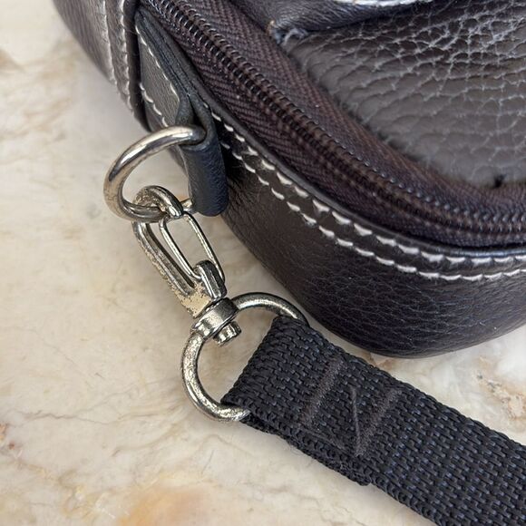 Vintage Roots Leather Camera Bag Crossbody - Picture 15 of 16